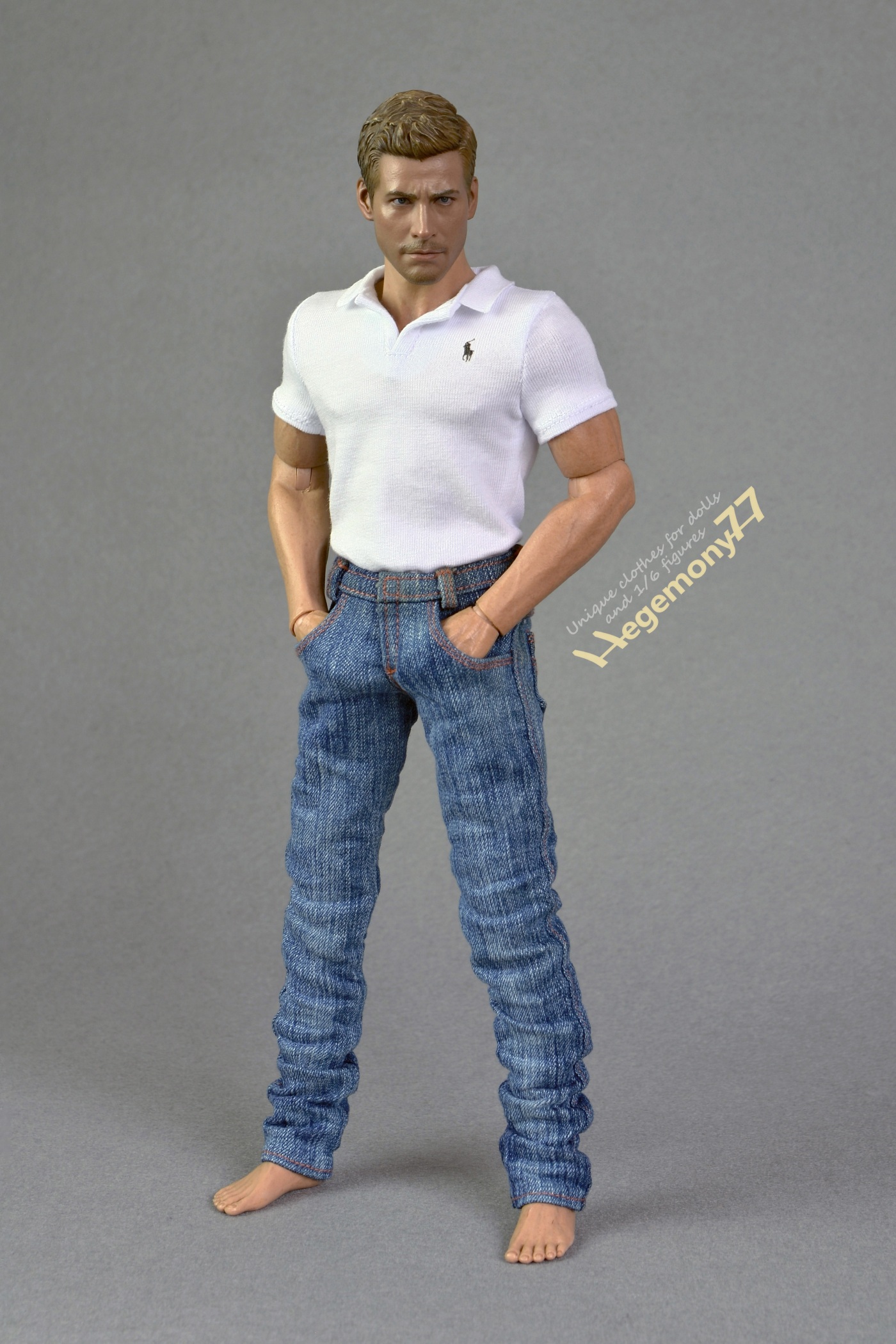 1/6 Male Clothes Denim Jeans Pants Trousers Outfit for 12'' Figur...